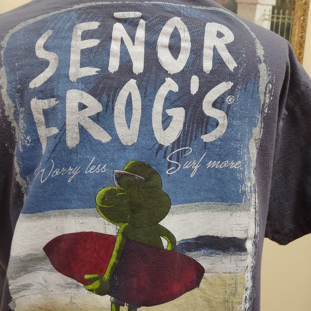 SOLD - Senor Frogs, Cancun, Mexico T-Shirt Size L